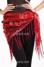 20pcs/lot belly dance paillette hip scarf/belly dance belt/belly dance hip scarf