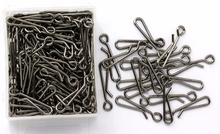 Description Picture 4 of itemRompin 50Pcs/Lot Stainless Steel Hanging Snap Tackle Tools connector fishing Accessories tackle fishhooks 0# 1# 2# 3# 4# 5# 6#