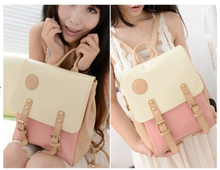 New 2015 Fashion Women s Leather Backpack For Girls Schoolbag Ladies Shoulder Bag Casual Bags Teenagers