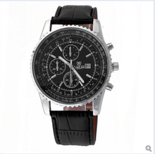 Relojes de hombre 2015 moda marca hombre reloj atmosférica mens casual correa de cuero relojes relojes reloj de cuarzo