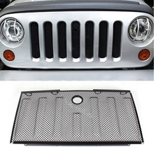 Black Front Hood Grille Bug Screen Mesh Grill Fits for Jeep JK Wrangler JK 07 08 09 10 11 12 13 14 15 Free DHL Shipping