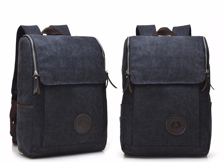 New Vintage Backpack Fashion High quality men Canvas Backpack boy school bag Casual Travel Bags (4)