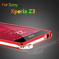 For fundas Xperia Z3 Dropproof Frame Luxury Aluminum Bumper For Sony Xperia Z3 D6603 D6633 shockproof