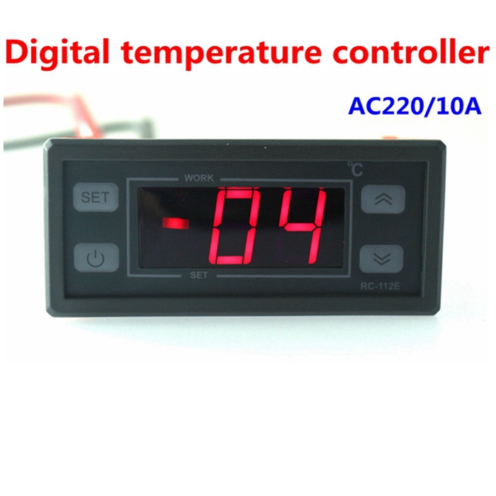 2014 New 220V 10A Digital LCD Thermostat Regulator Temperature Controller with 2M NTC sensor