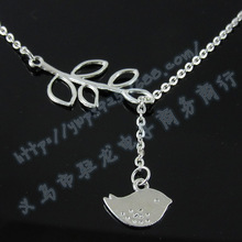 maxi necklace fine jewelry collier summer necklaces pendants choker gros femme statement necklaces womenr Birds leaves