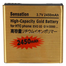3.7V 2450mAh Replacement Rechargeable BG58100 Li-ion Battery For HTC Sensation 4G G18 G21 XL EVO 3D Z710E With Tracking NO.