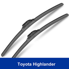 2pcs New arrived Free shipping car Replacement Parts The front Rain Window Windshield Wiper Blade for Toyota Highlander class