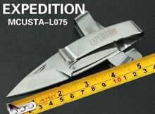 Expedición MCUSTA-L075 mini abrecartas, plegables cuchillo, llavero, Mutilfuntion edc herramienta clip de la carpeta del Ninja