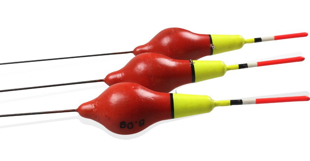 Wood Fishing Floats Saltwater 10pcs Fishing Bobbers Floating Buoyage
