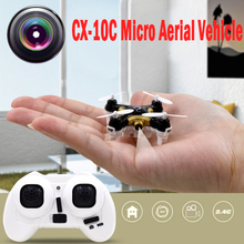 6-Axle Gyro CX-10C Micro RC Quadcopter With 300 Thousand Pixels Camera Photograph Video RC Helicopter Drone Black Orange