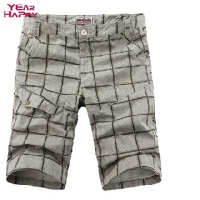 2016 Men Plaid Multi-pocket Army Cargo Work Male Clothing Pants Trousers Chequer Loose Casual Grey Button