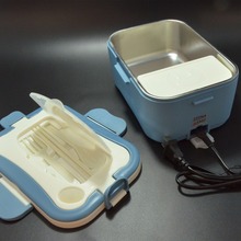 1.5L electric food heating lunch box 304 food grade stainless steel 220V in house or 12V in car or 24V in truck