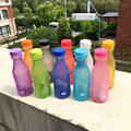 Hot Sale 550ML Candy Colord Portable Plastic My Water Bottle Tour Sport Lemon Juice Cup Drinkware