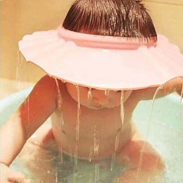 Free Shipping 2015 Safe Shampoo baby Shower Cap Bathing Bath Protect Soft Cap Hat For Baby Children Kids Gorro de ducha Tonsee (10)