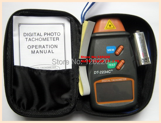 Non contact type photoelectric tachometer digital speedometer DT2234C digital laser tachometer