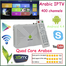 Arabic IPTV Box 1GB/8GB Live Streaming Channel Amologic s805 Quad Core Android 4.4 Arabic Android TV Box HD1080P