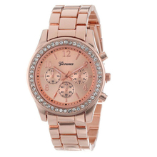 Luxury Brand Fashion Casual Ladies Watch Women Rhinestone Watches Dress Rose Gold Quartz Female Clock Montre Femme Relojes Mujer