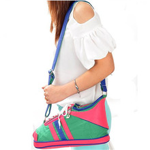 Cool Cute Shoe Bag!! 2015 summer women casual canvas designer brand messenger bag bolsas femininas sac femme carteras bags F5