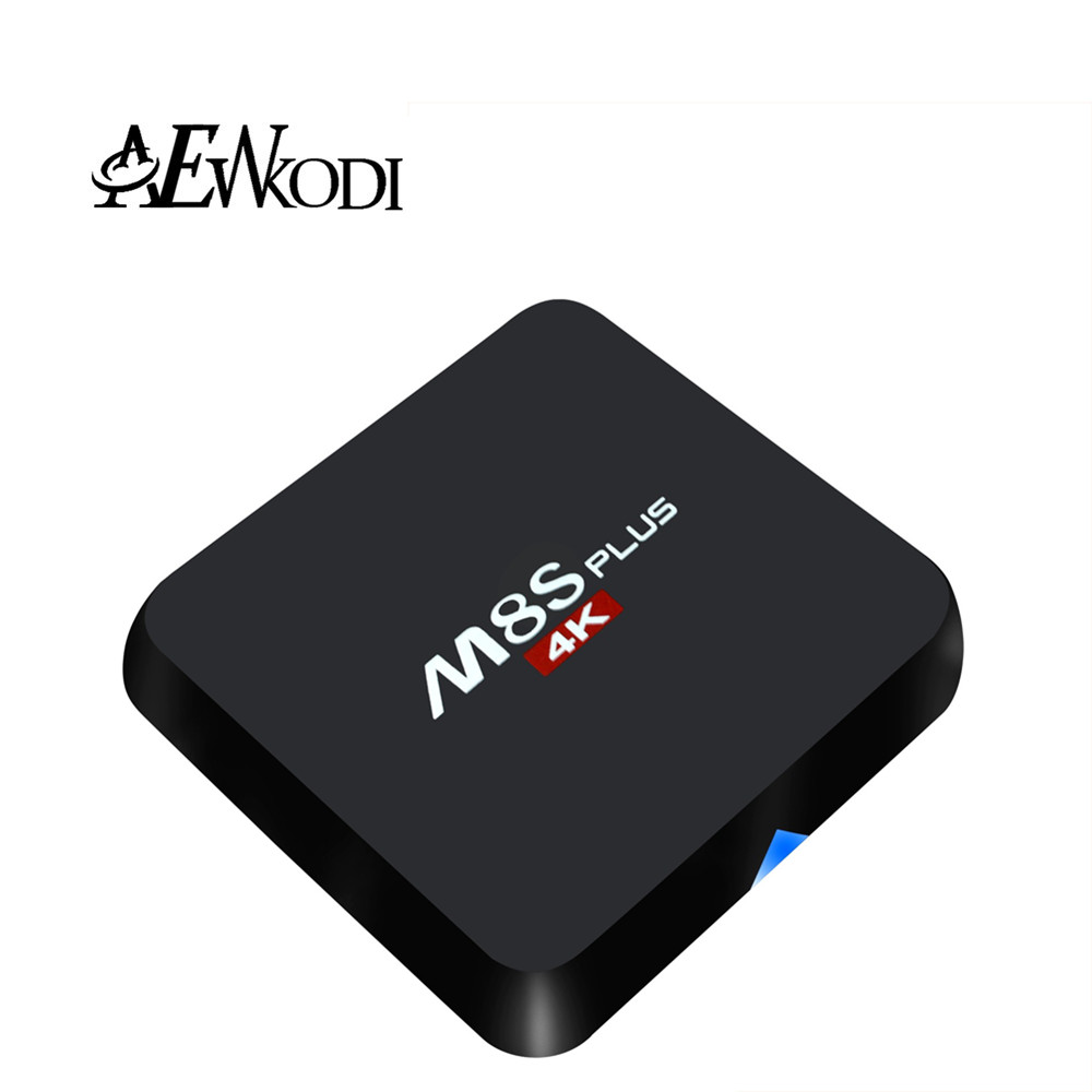 ANEWKODI M8S Plus 4k Android 5.1 TV Box S905 2G/8G quad core kodi16 1000M 2.4G&5G wifi better than t95n mini m8s media player
