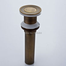Wholesale Bathroom Parts Faucet Accessory Basin Copper Strainer with Overflow Kitchen Sink Pop Up Drain PD804