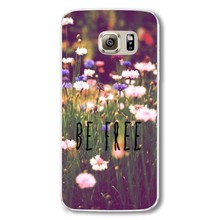 New Fashion Plastic Phone Cases For samsung galaxy s6 Case 3D Beauty Flower Colorful Cartoon Case