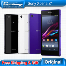 Original Sony Xperia Z1 L39H Unlocked 16GB Quad-core 3G GSM WIFI GPS 5.0” 20.7MP 2GB RAM 16GB ROM Mobile Phone Free shipping