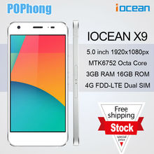J iOcean X9 5.0 inch Smartphone MTK6752 Octa Core 64-Bit 4G LTE 3GB Ram 16GB Android 5.0 Mobile Phone 13.0MP OTG