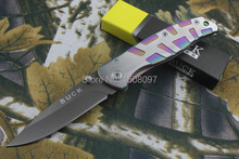 Buck cuchillo de bolsillo plegable de cerámica cuchillo DA34 completa de acero supervivencia de la caza cuchillos HSK0117Tactical del cuchillo del EDC envío gratis