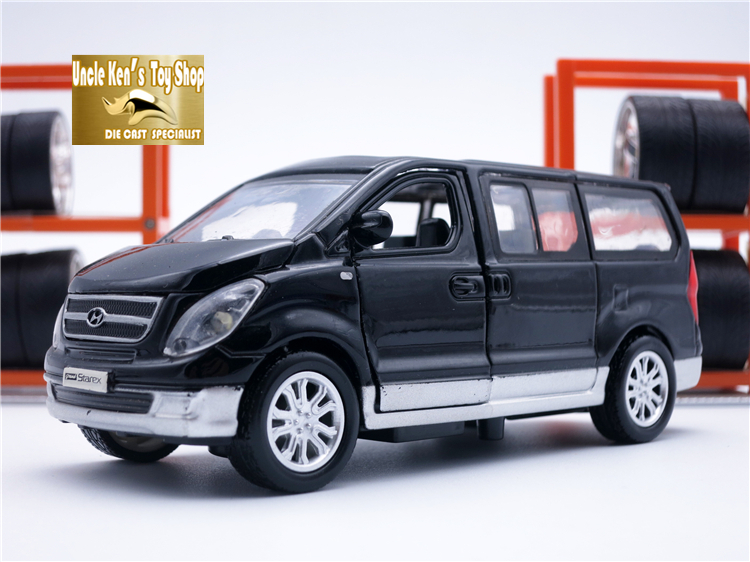 1 32 scale hyundai starex diecast model cars, mini van, kids toys with
