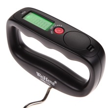 Durable Pocket Portable 50 kg / 10 g LCD Digital Electronic mano Hook celebrada equipaje escala colgante luz de fondo balanza de pesaje(China (Mainland))