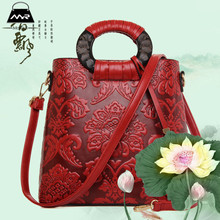 The Spring Of 2016 New Leather Red Mother Solid Bag Special Offer Hot Sale Shoulder Bag Printed Handbag Women Soft Boston Bags