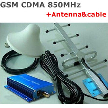 1Set LCD Family 3G GSM CDMA 850MHz 850 Cell Phone Signal Booster Repeater Amplifier Enhancer with Yagi Antenna+10M Cable