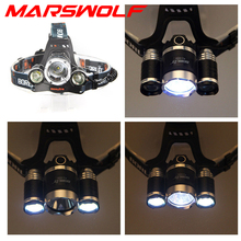 Miners Headlight/Headlamp 6000Lm 3* CREE XML T6 4-modes waterproof Aluminum