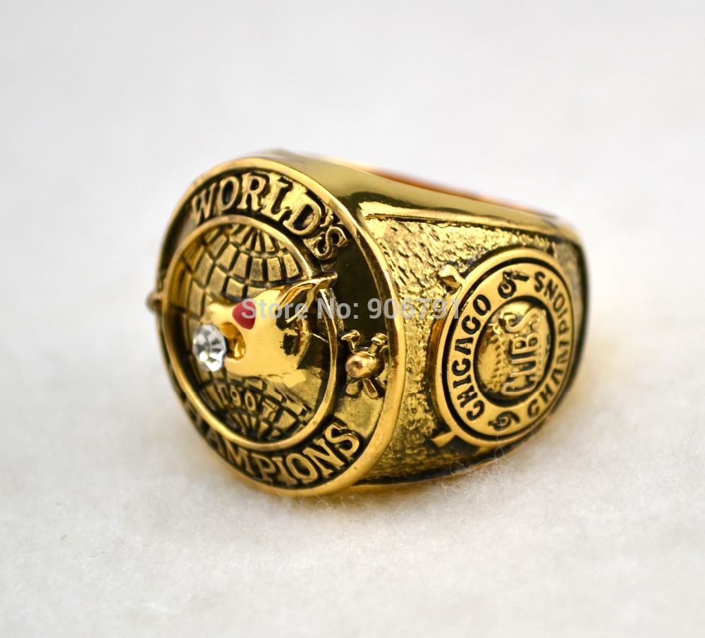 Champions Rings Men ring Replica 18k gold MLB 1907 Chicago CUBS