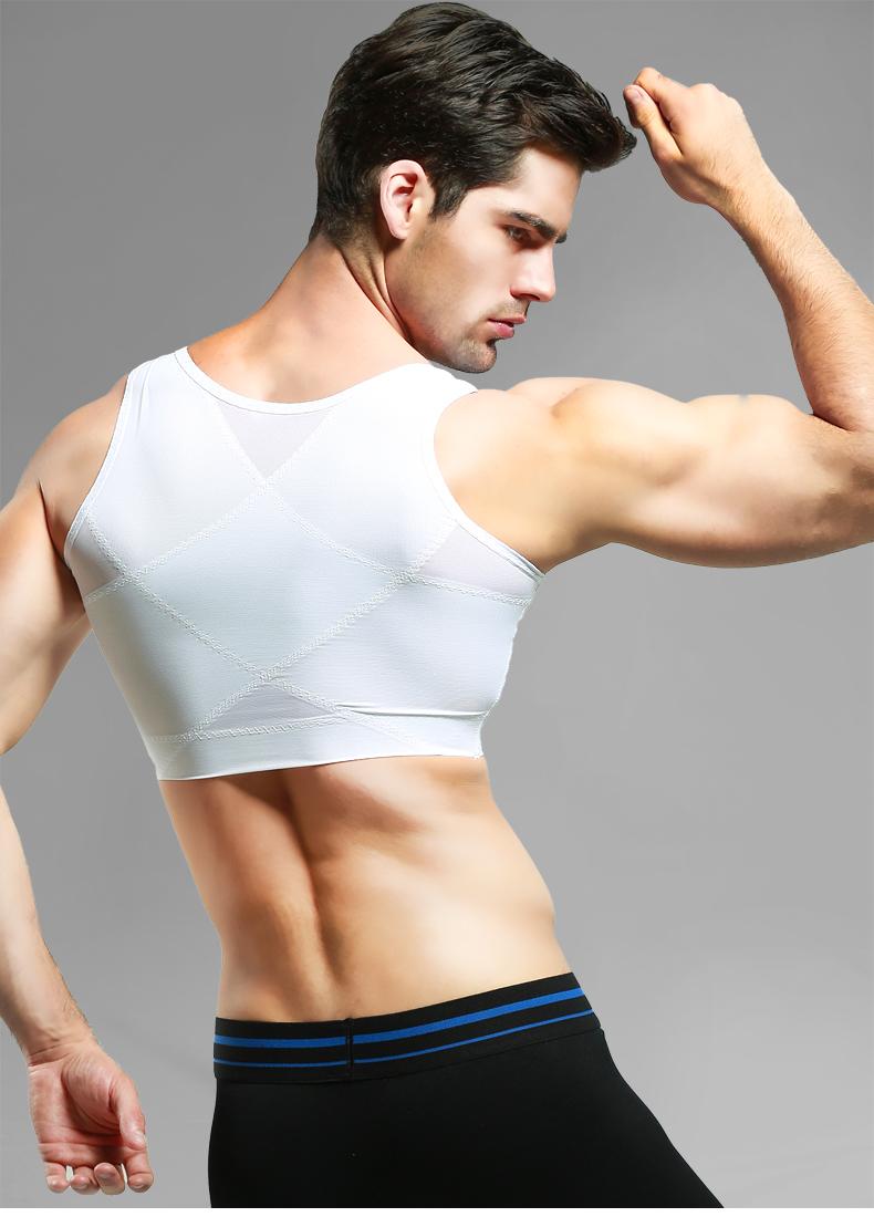 Wholesale Male Control Chest Bra Gynecomastia Chest Shaper Vest Tops