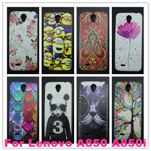 cell phones Cases For Lenovo A850 High Quality Hard PC Painting back case cover shell for a850i a850+
