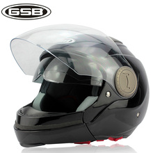 GSB motorcycle helmet GSB 246 combination helmet half 3 4 full face double lenses helmet gsb246
