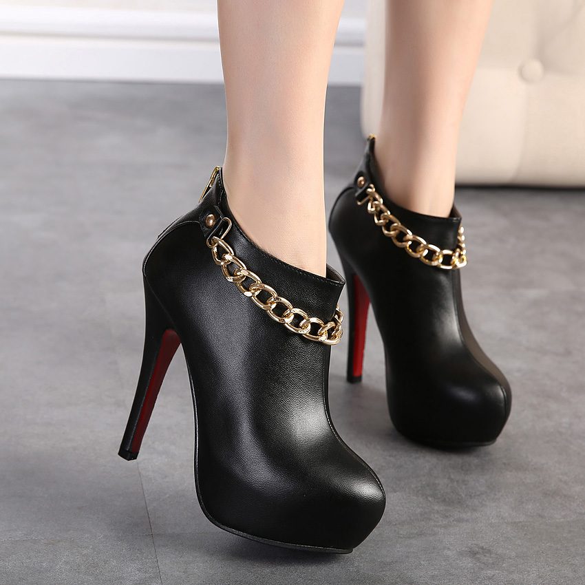 round heel boots