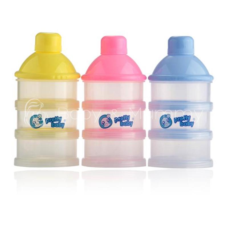 Portable Baby Infant Feeding Milk Powder Food Bottle Container 3 Cells Grid Box
