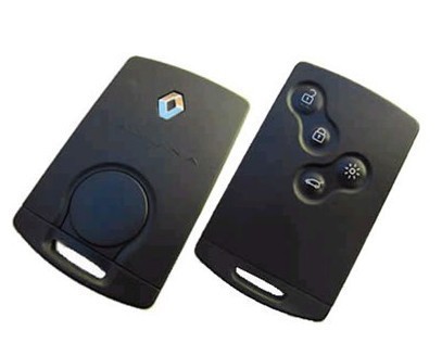 Remote-SmartCard-Key-Case-For-RENAULT-Laguna-Koleos-Smart-Card-4-Button-Key-Shell-WIth-Insert
