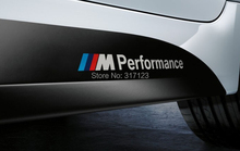 30 sets /lot Motosport M Performance car door Sticker Badge For BMW