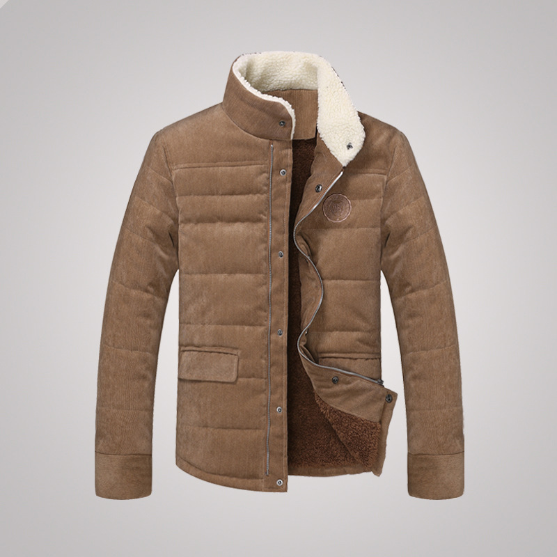 2015 new Men s winter Korean casual jacket lamb fur collar coat Man clothes winter jacket