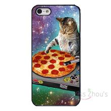 For iphone 4/4s 5/5s 5c SE 6/6s 7 plus ipod touch 4/5/6 back cellphone cases cover DJ Pizza Cat Music Record Playing Console