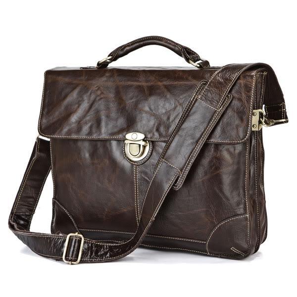 Maxwell High Quality Selection Vintage 100 Guarantee Genuine Leather Men Briefcase Portfolio Messenger Bags MW J7091