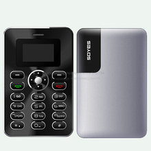SOYES J1 Russian German French Spanish Bluetooth Dialer 4.8mm Ultrathin Metol Body FM Mini Size Card Phone P396
