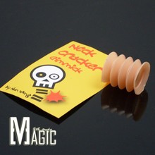 Neck Cracker Gimmick by Alan Wong / close-up coin Magic Trick A coin through glass cup with no any cover