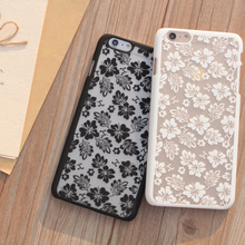 Mobile Phone Bag Case For Apple Iphone 6 6s Case 4.7 Inch CellPhone Back Cover Colorful Luxury Vintage Flower Pattern Lace coque