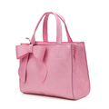 Simple Sweet Style Bowknot Women Large Bag 2016 New Fashion Plain Handbag Designer All match Shoulder