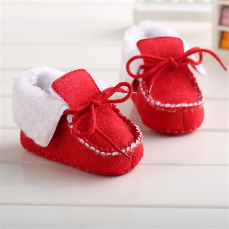 New Infant Toddler Newborn Baby Winter Shoes Unisex Kids Classic Sneakers Bebe Soft Bottom Anti-slip Shoes Warm Prewalker Boots 