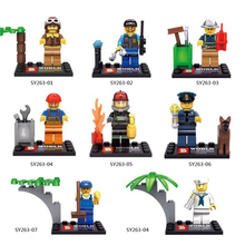 SY263 15Lot Building Blocks Super Heroes Avengers Minifigures City Series Police Navy Fire Frighter Bricks Mini